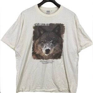 NEW Gray Wolf Canis Lupus World Wildlife Fund Animal Shirt Mens XXL Graphic